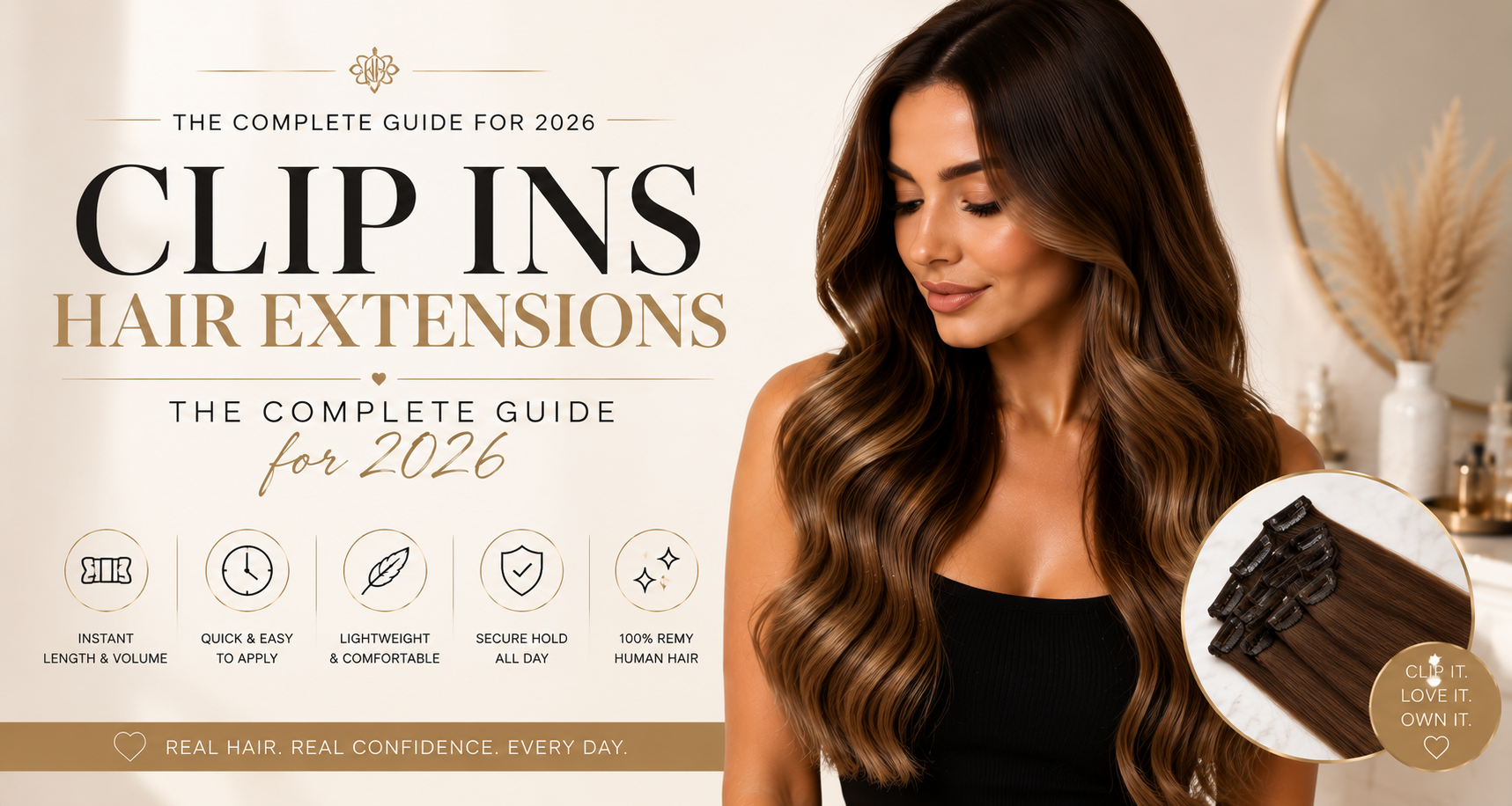 Clip Ins Hair Extensions: The Complete Guide for 2026