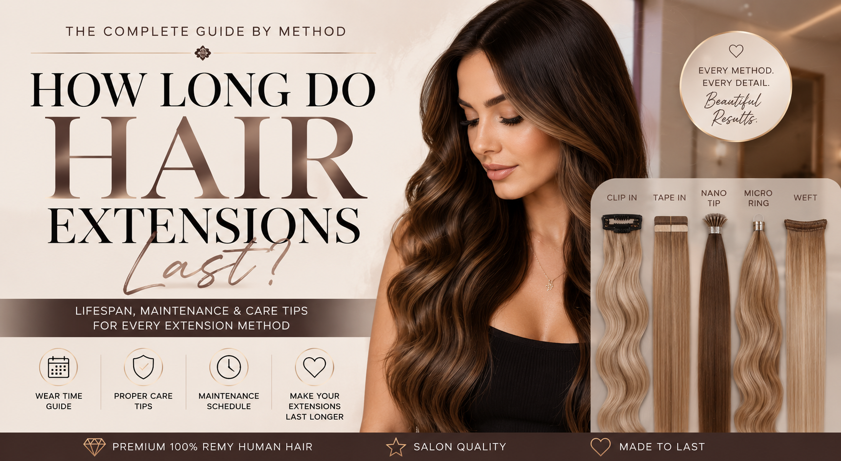 How Long Do Hair Extensions Last? (Complete Guide by Method)