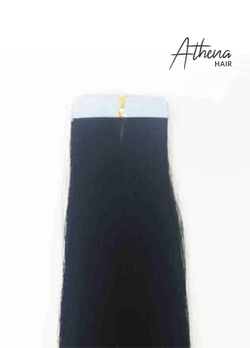 #1 Jet Black Tape training Hair 14inch (10pc)