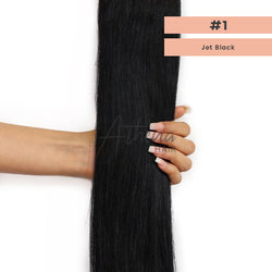 #1 Jet Black 70g 14inch Weft Training Hair