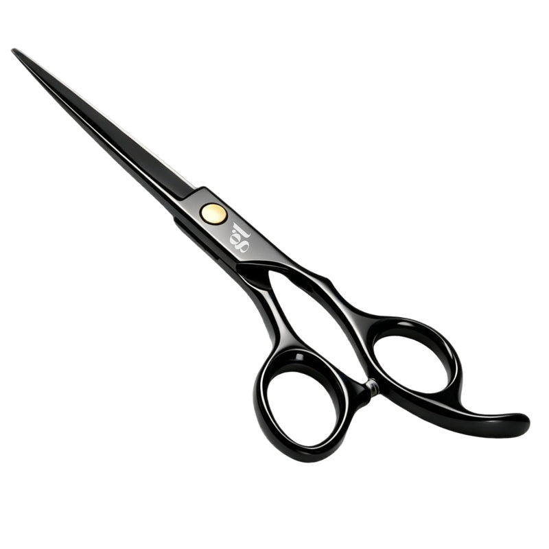 GL Hair Professional Hair Extension Scissors 6 Inch Black | Stainless Steel Hairdressing Scissor for Cutting Blending Trimming