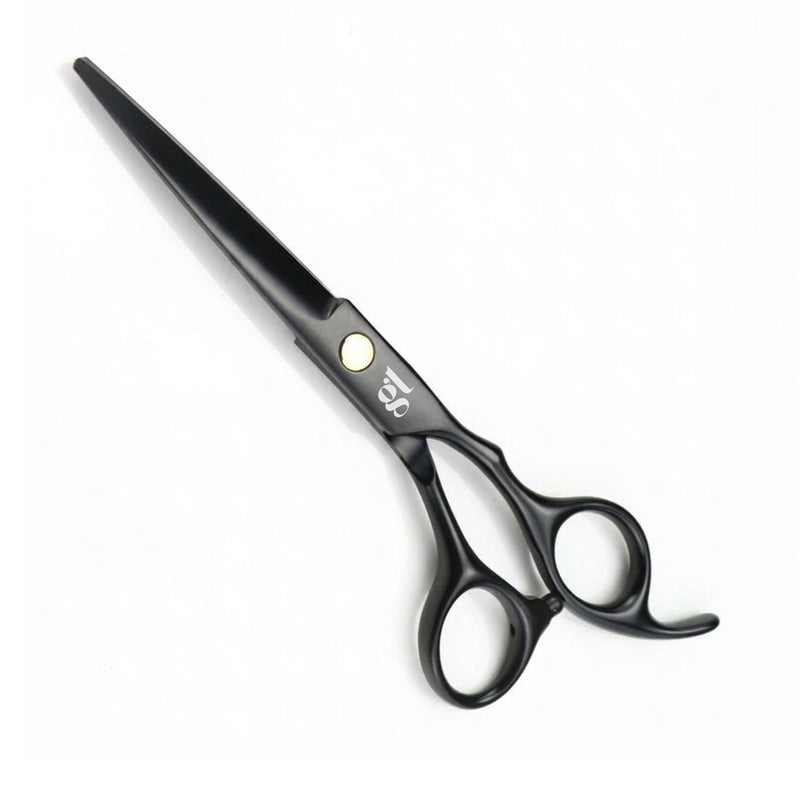 GL Hair Professional Hair Extension Scissors 6 Inch Black | Stainless Steel Hairdressing Scissor for Cutting Blending Trimming