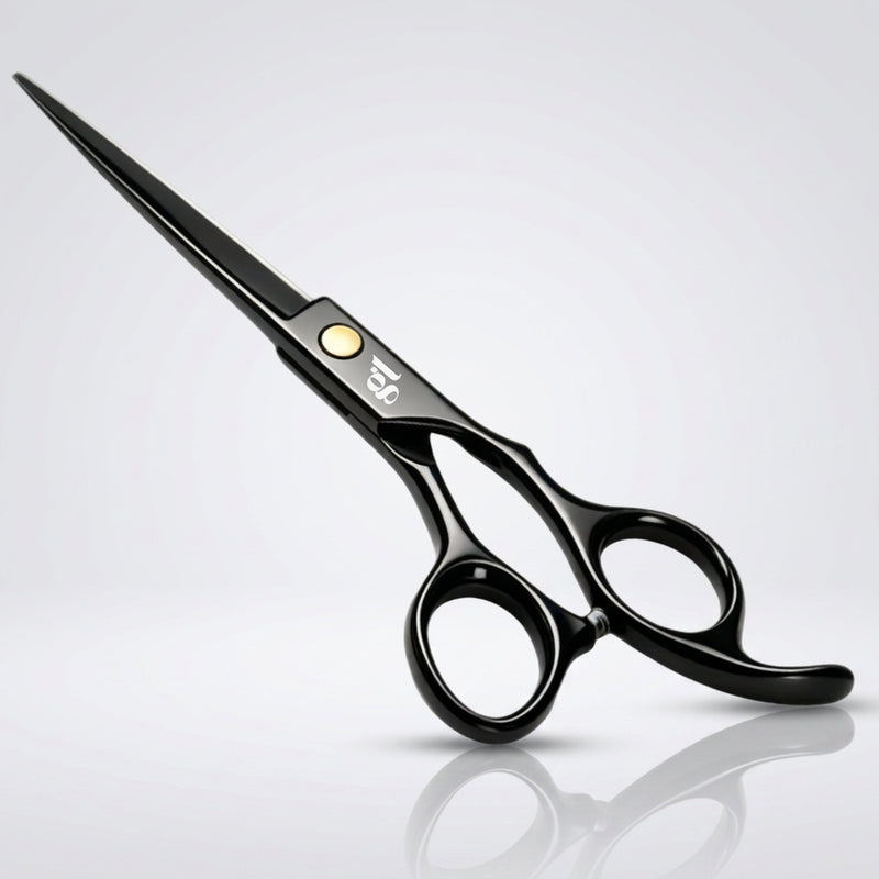 GL Hair Professional Hair Extension Scissors 6 Inch Black | Stainless Steel Hairdressing Scissor for Cutting Blending Trimming