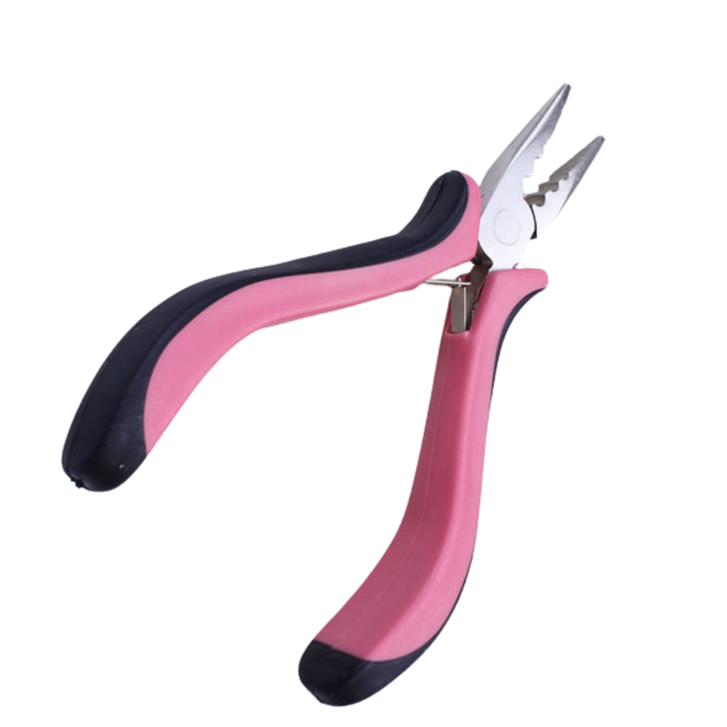 Micro and Nano ring plier with ring guides (Pink and Black)