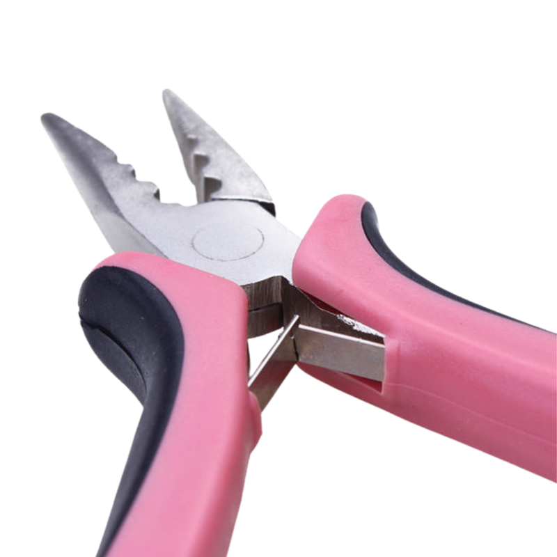 Micro and Nano ring plier with ring guides (Pink and Black)