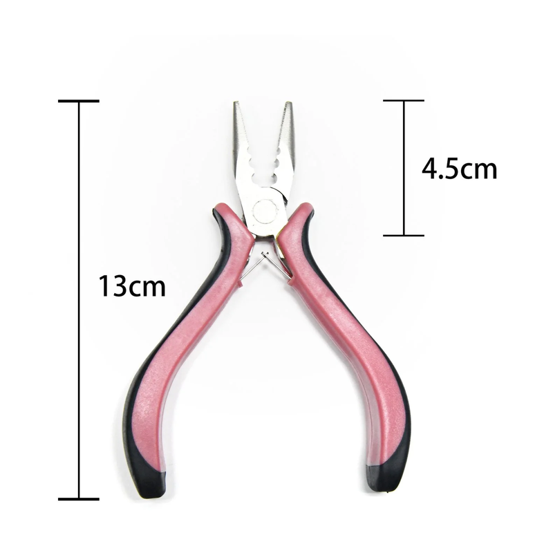Micro and Nano ring plier with ring guides (Pink and Black)