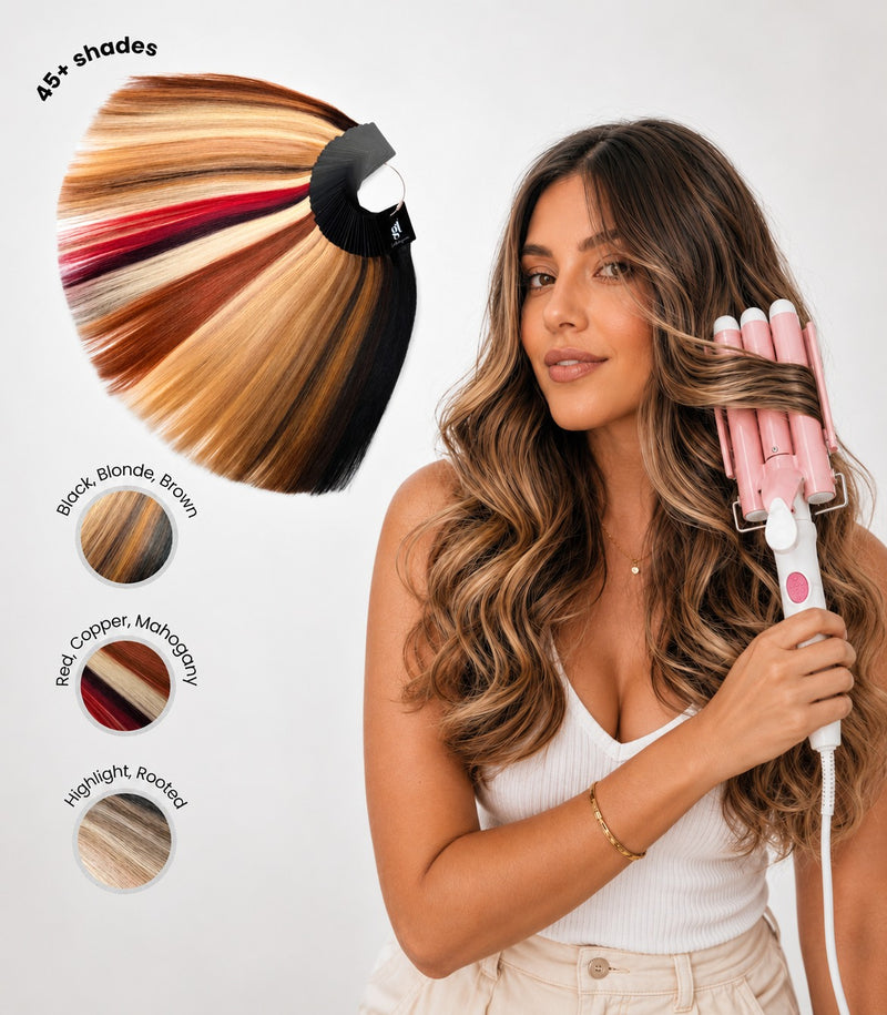 Professional Colour Wheel (45+ Shades) with Complimentary Athena Waver
