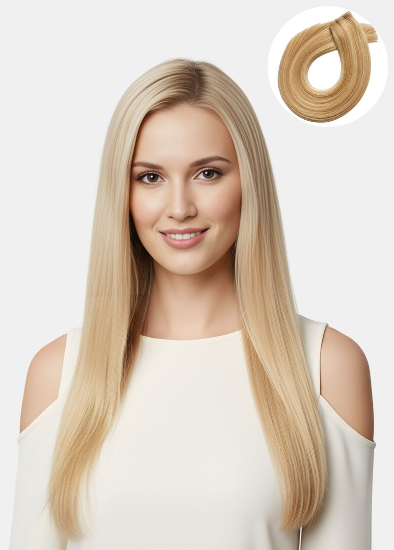 Flat Weft Double Layered 50g 18inch Athena - Human Hair Extensions