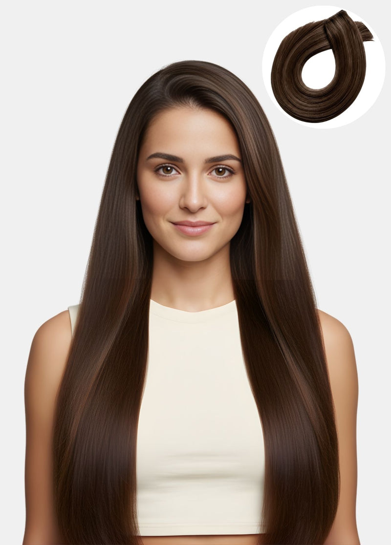 Flat Weft Double Layered 55g 22inch Athena - Human Hair Extensions