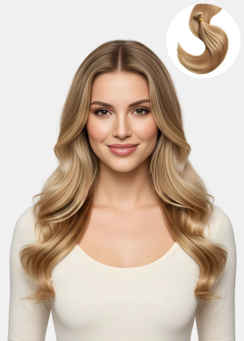 18" I-Tip 1g (25 Strands) - Human Hair Extensions