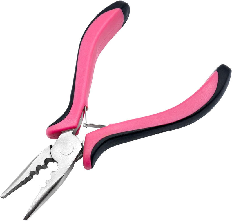 Micro and Nano ring plier with ring guides (Pink and Black)